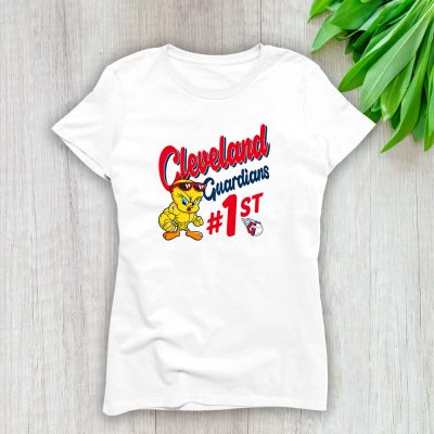 Tweety Bird X Cleveland Guardians Team X MLB X Baseball Fans Lady T-Shirt Women Tee LTL9688