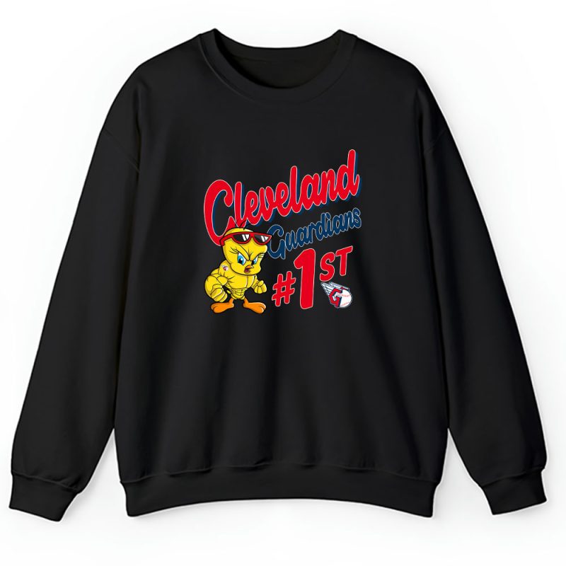 Tweety Bird X Cleveland Guardians Team X MLB X Baseball Fans Unisex Sweatshirt TAS9688