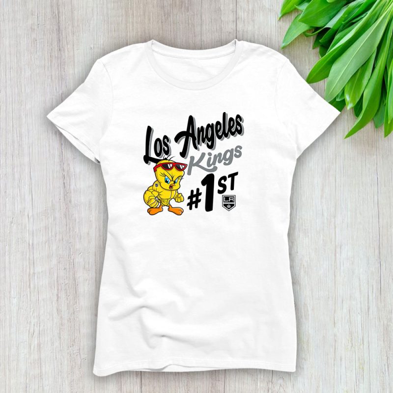 Tweety Bird X Los Angeles Kings Team X NHL X Hockey Fan Lady T-Shirt Women Tee LTL9785