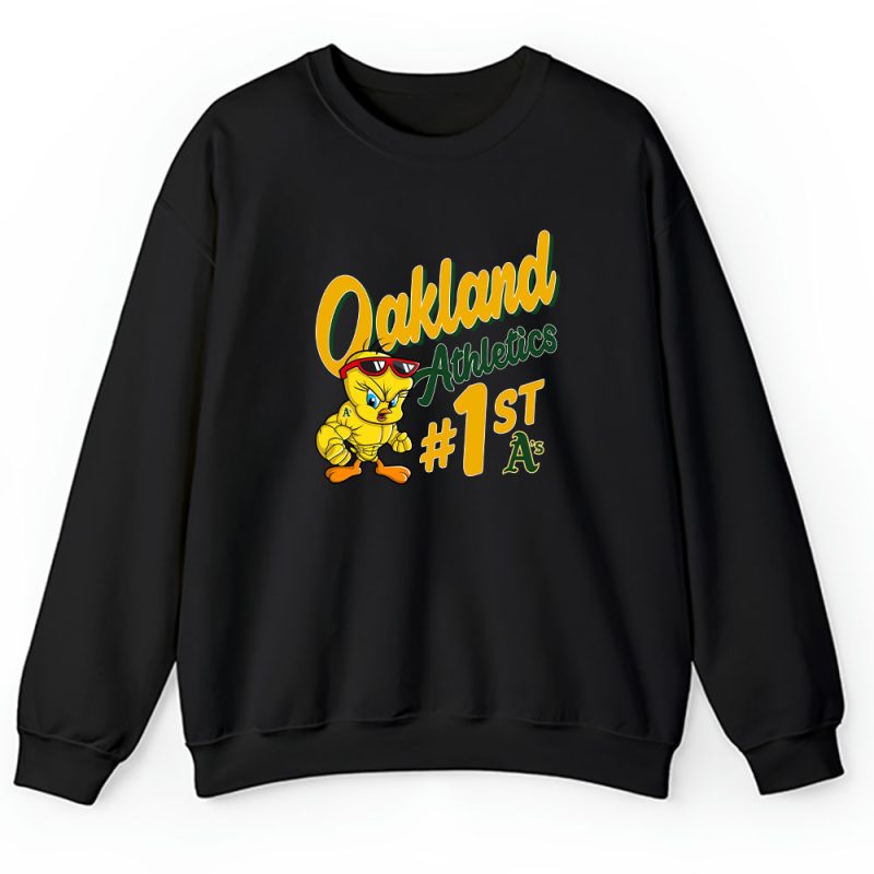 Tweety Bird X Oakland Athletics Team X MLB X Baseball Fans Unisex Sweatshirt TAS9701