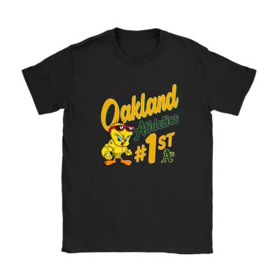 Tweety Bird X Oakland Athletics Team X MLB X Baseball Fans Unisex T-Shirt Cotton Tee TAT9701