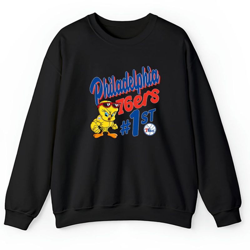 Tweety Bird X Philadelphia 76ers Team NBA Basketball Unisex Sweatshirt TAS9734