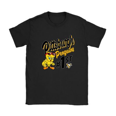 Tweety Bird X Pittsburgh Penguins Team X NHL X Hockey Fan Unisex T-Shirt Cotton Tee TAT9795