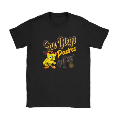 Tweety Bird X San Diego Padres Team X MLB X Baseball Fans Unisex T-Shirt Cotton Tee TAT9704