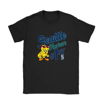 Tweety Bird X Seattle Mariners Team X MLB X Baseball Fans Unisex T-Shirt Cotton Tee TAT9705