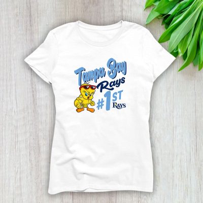 Tweety Bird X Tampa Bay Rays Team X MLB X Baseball Fans Lady T-Shirt Women Tee LTL9708