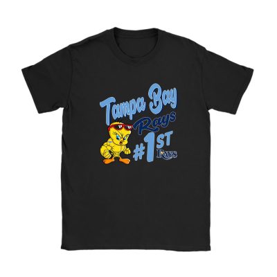 Tweety Bird X Tampa Bay Rays Team X MLB X Baseball Fans Unisex T-Shirt Cotton Tee TAT9708