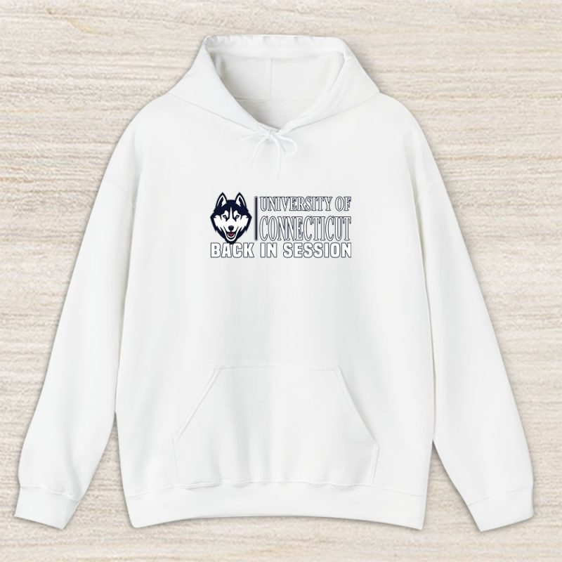 University Of Connecticut Huskies X Back In Session X College Basketball Unisex Hoodie TAH10757