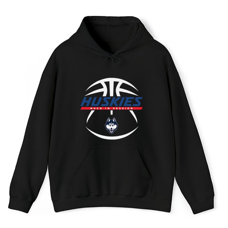 University Of Connecticut Huskies X Back In Session X College Basketball Unisex Hoodie TAH10763