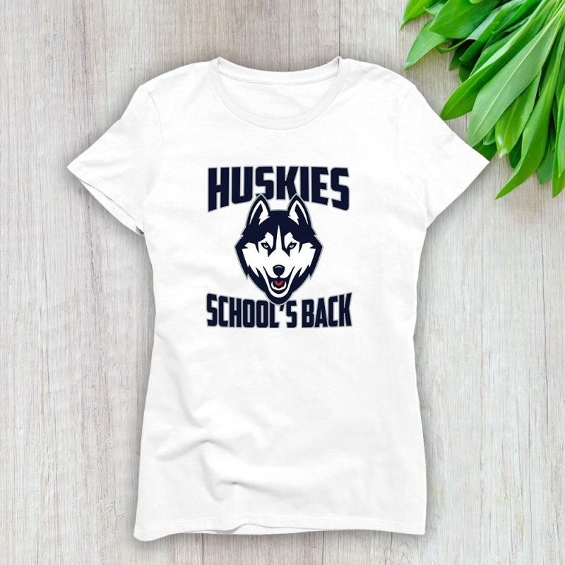 University Of Connecticut Huskies X Schools Back Lady T-Shirt Women Tee LTL10760