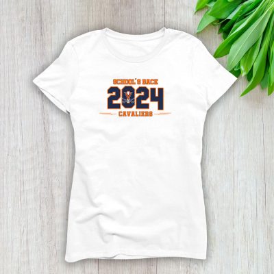 University Of Virginia Cavaliers X Schools Back X College Basketball Lady T-Shirt Women Tee LTL10900