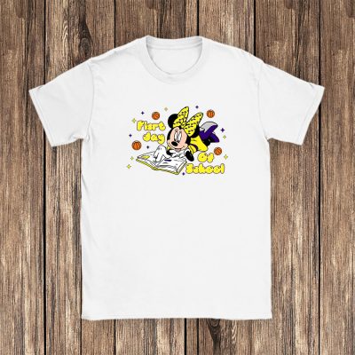 Utah Jazz X Welcome Back To School Gift X Minnie Mouse Unisex T-Shirt Cotton Tee TAT9430