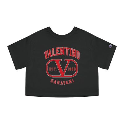 Valentino Garavani Est 1960 Champion Lady Crop-Top T-Shirt CTB2411