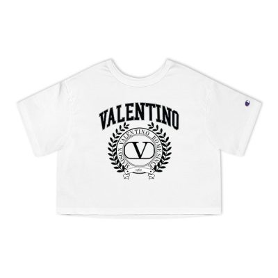 Valentino Maison 1960 Luxury Champion Lady Crop-Top T-Shirt CTB2385