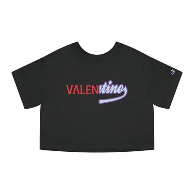 Valentino Vitage Logo Champion Lady Crop-Top T-Shirt CTB2405