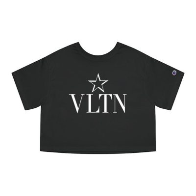 Valentino Vltn Star Logo Champion Lady Crop-Top T-Shirt CTB2390