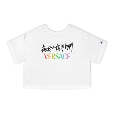 Versace Born This Way Champion Lady Crop-Top T-Shirt CTB2587