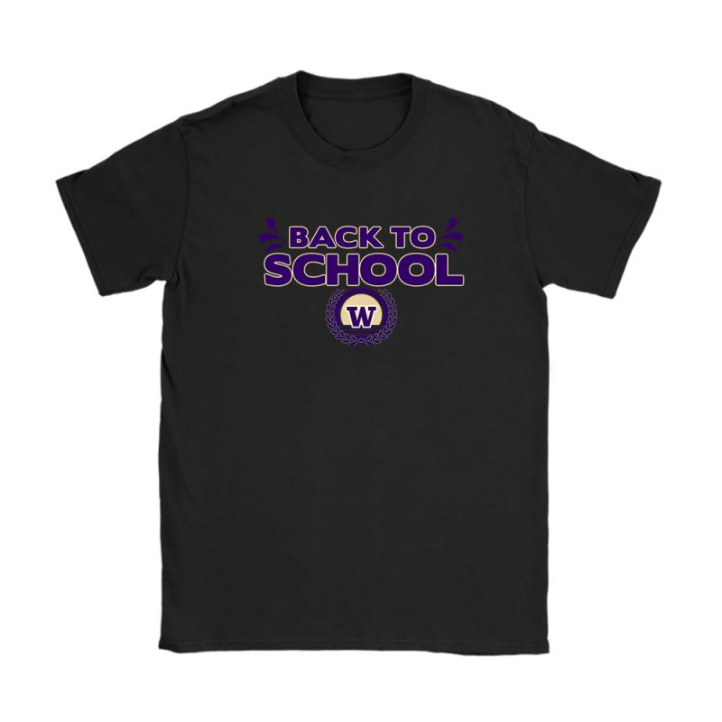 Washington Huskies X Back To School X College Softball Unisex T-Shirt Cotton Tee TAT10958