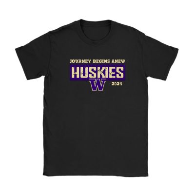 Washington Huskies X Journey Begin Anews X College Softball Unisex T-Shirt Cotton Tee TAT12072