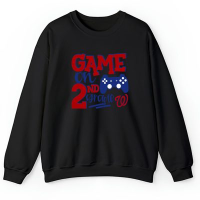 Washington Nationals X Game On X Schools Back X Custom Number Grade Unisex Hoodie TAH10472