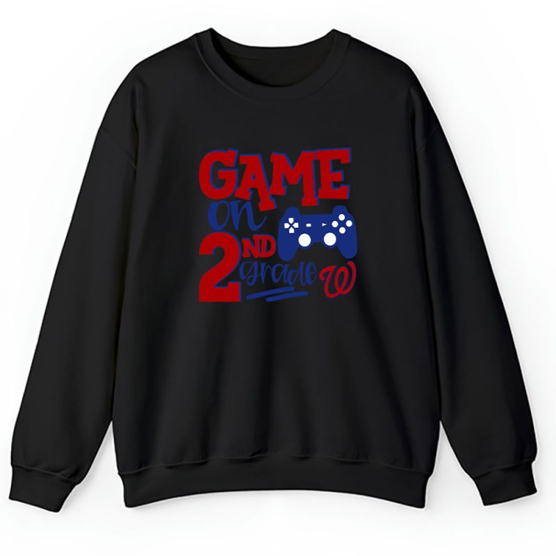 Washington Nationals X Game On X Schools Back X Custom Number Grade Unisex Hoodie TAH10472