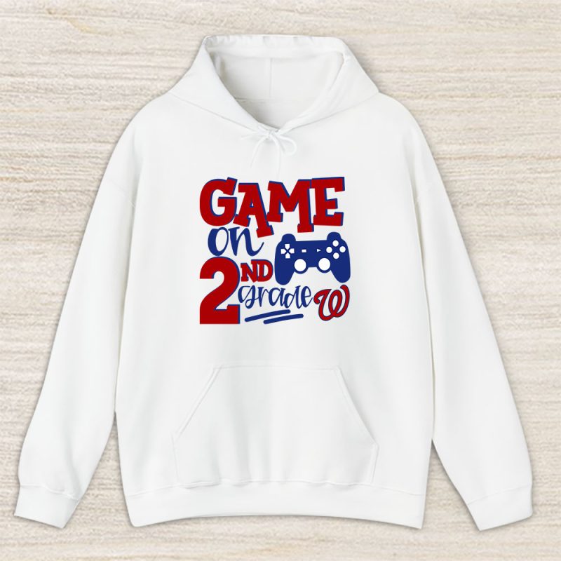 Washington Nationals X Game On X Schools Back X Custom Number Grade Unisex Hoodie TAH10472