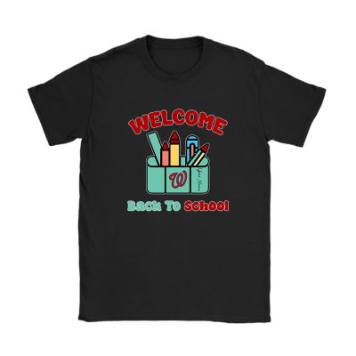 Washington Nationals X Welcome Back To School X Custom Name Unisex T-Shirt Cotton Tee TAT10473