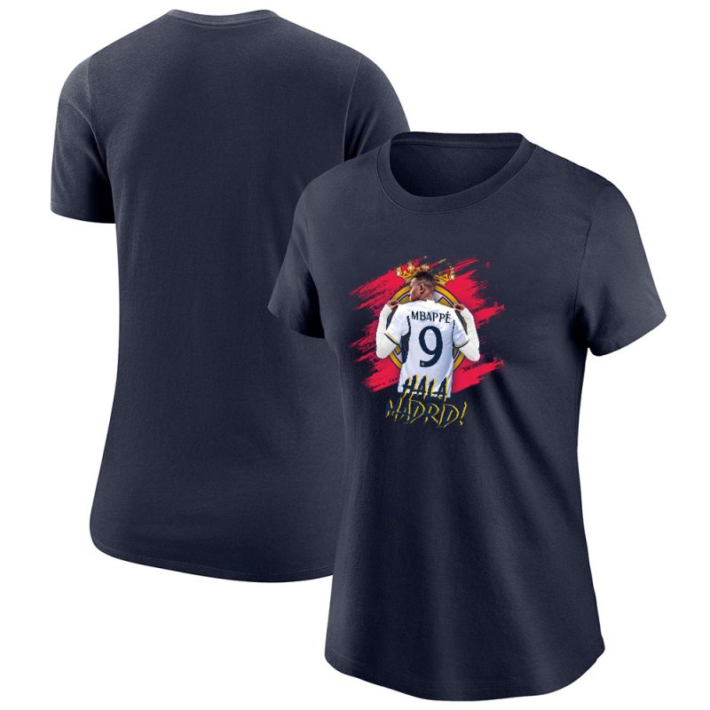 Welcome Kylian Mbappe X Real Madrid Inspired Fans X Hala Madrid Lady T-Shirt Women Tee LTL9184