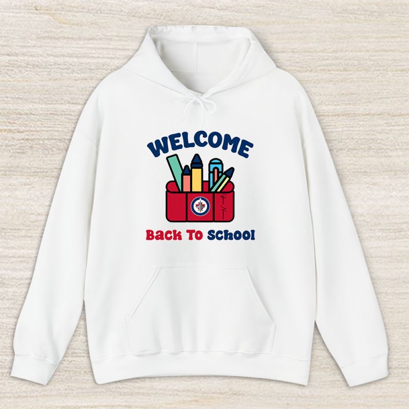 Winnipeg Jets X Welcome Back To School X Custom Name Unisex Hoodie TAH10747