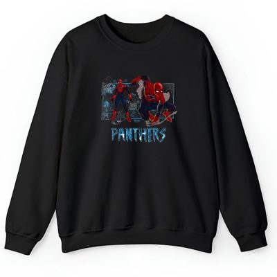 Spiderman NFL Carolina Panthers Unisex Sweatshirt TAS14375