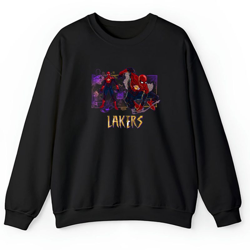 Spiderman NBA Los Angeles Lakers Unisex Sweatshirt TAS14409