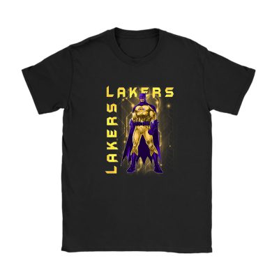 Batman NBA Los Angeles Lakers Unisex T-Shirt Cotton Tee TAT13561