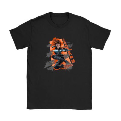 Black Widow MLB Baltimore Orioles Unisex T-Shirt Cotton Tee TAT13937