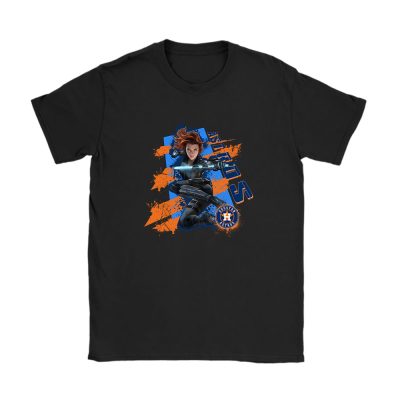 Black Widow MLB Houston Astros Unisex T-Shirt Cotton Tee TAT13970