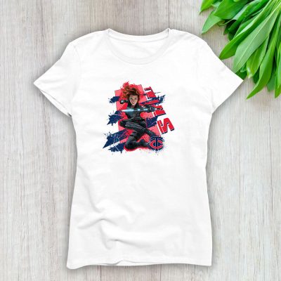 Black Widow MLB Minnesota Twins Lady T-Shirt Women Tee LTL13994