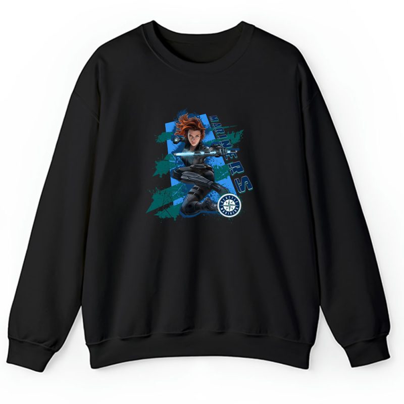 Black Widow MLB Seattle Mariners Unisex Sweatshirt TAS14029