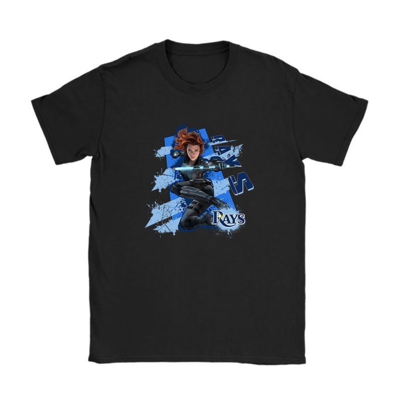 Black Widow MLB Tampa Bay Rays Unisex T-Shirt Cotton Tee TAT14036