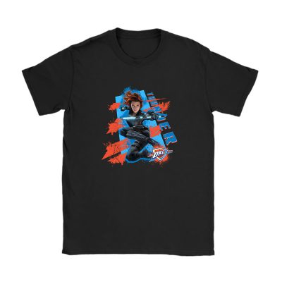 Black Widow NBA Oklahoma City Thunder Unisex T-Shirt Cotton Tee TAT14013