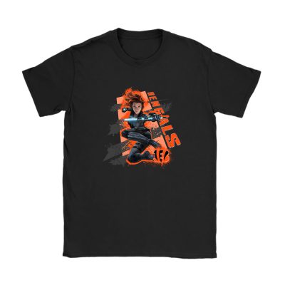 Black Widow NFL Cincinnati Bengals Unisex T-Shirt Cotton Tee TAT13944