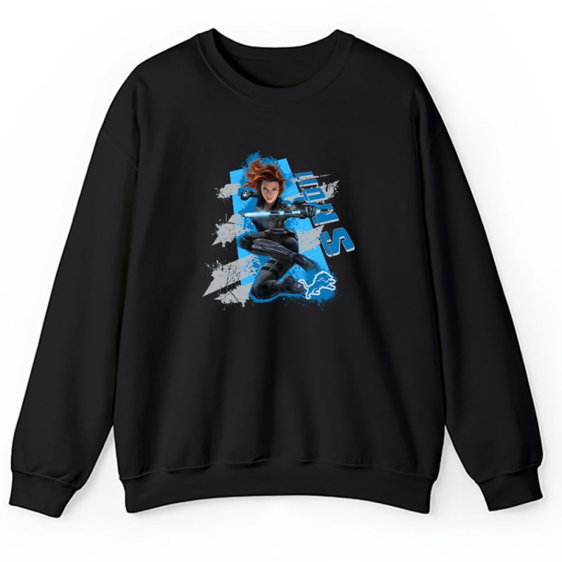 Black Widow NFL Detroit Lions Unisex Sweatshirt TAS13959