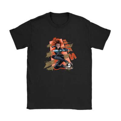 Black Widow NHL Anaheim Ducks Unisex T-Shirt Cotton Tee TAT13930