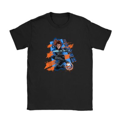 Black Widow NHL New York Islanders Unisex T-Shirt Cotton Tee TAT14000