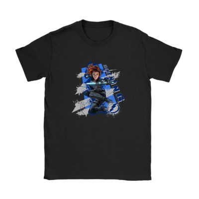 Black Widow NHL Tampa Bay Lightning Unisex T-Shirt Cotton Tee TAT14034