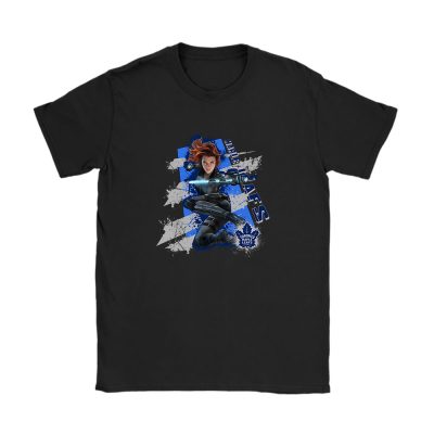 Black Widow NHL Toronto Maple Leafs Unisex T-Shirt Cotton Tee TAT14038