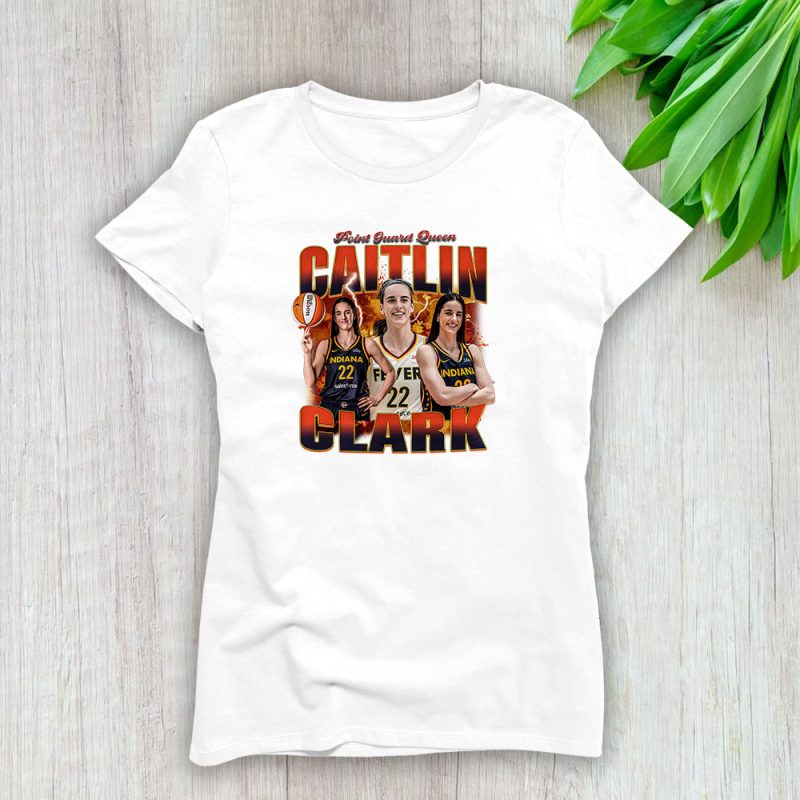 Caitlin Clark 22 Vintage Style X Indiana Fever Basketball Team Lady T-Shirt Women Tee LTL13844