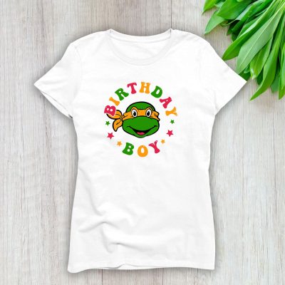Custom Teenage Mutant Ninja Turtles Happy Birthday Lady T-Shirt Women Tee LTL12957