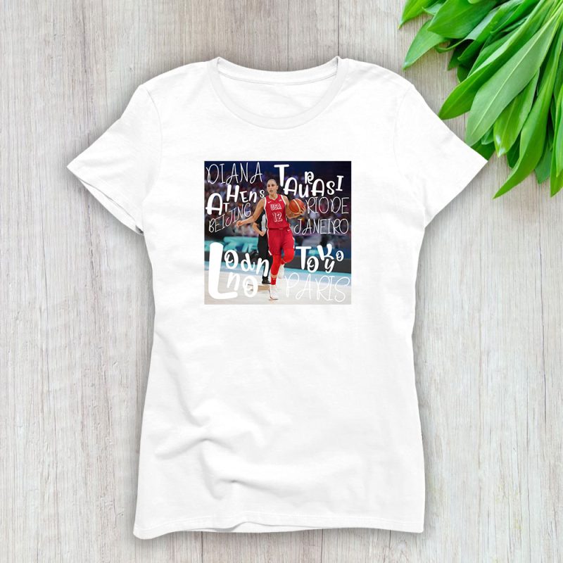 Diana Taurasi Goat Team Usa X 2024 Paris Olympic Lady T-Shirt Women Tee LTL14243