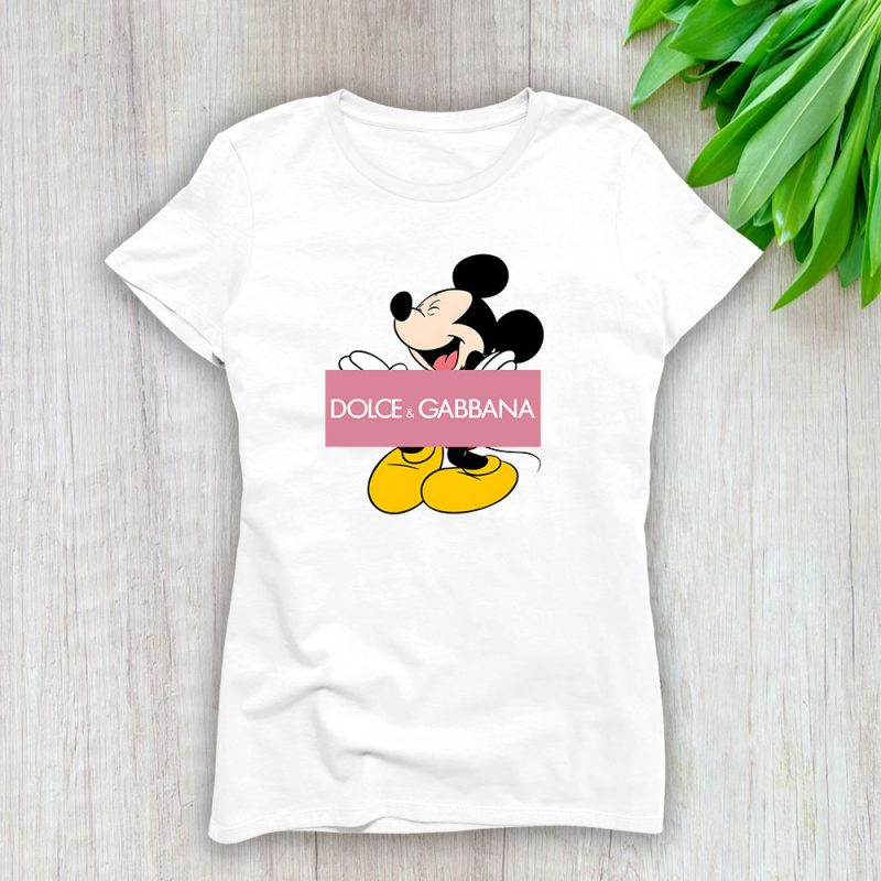 Disney Mickey Dolce & Gabbana Lady T-Shirt Women Tee LTL14291