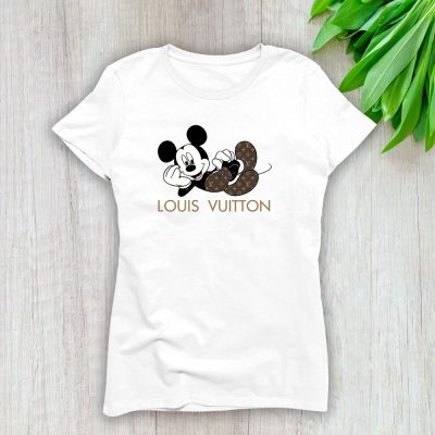 Disney Mickey Louis Vuitton Lady T-Shirt Women Tee LTL14299