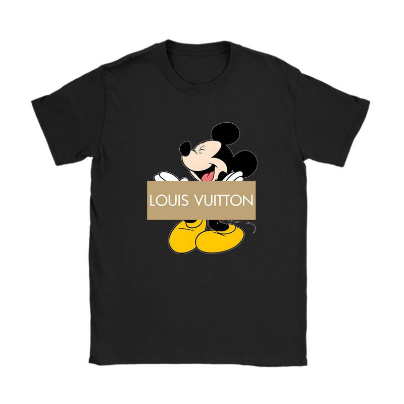 Disney Mickey Louis Vuitton Unisex T-Shirt Cotton Tee TAT14300